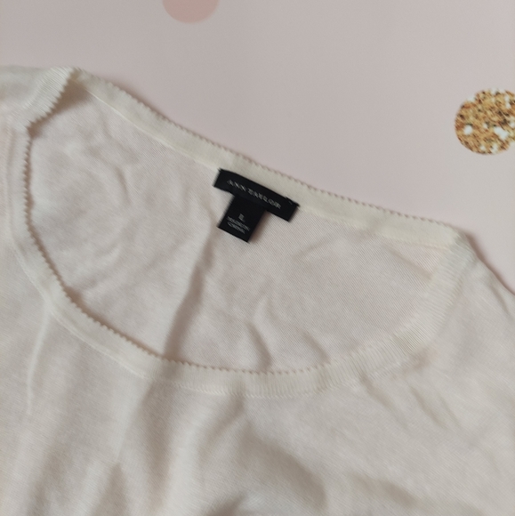 Ann Taylor knit blouse size L - Picture 4 of 4